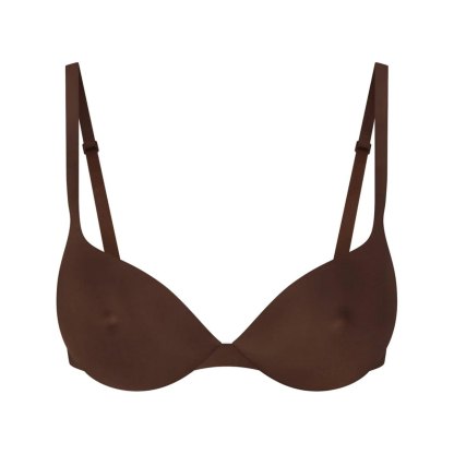 SKIMS ULTIMATE NIPPLE PUSH-UP BRA - COCOA - image 42