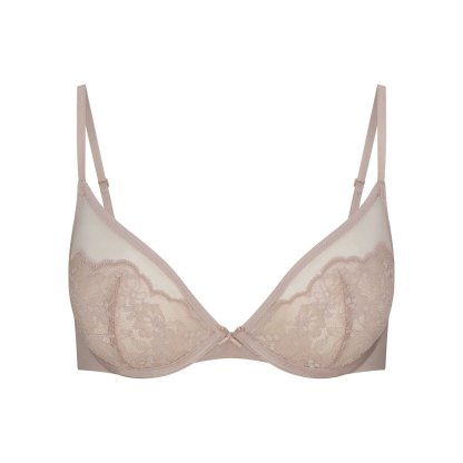 SKIMS LACE UNLINED DEMI BRA - FAWN - image 5