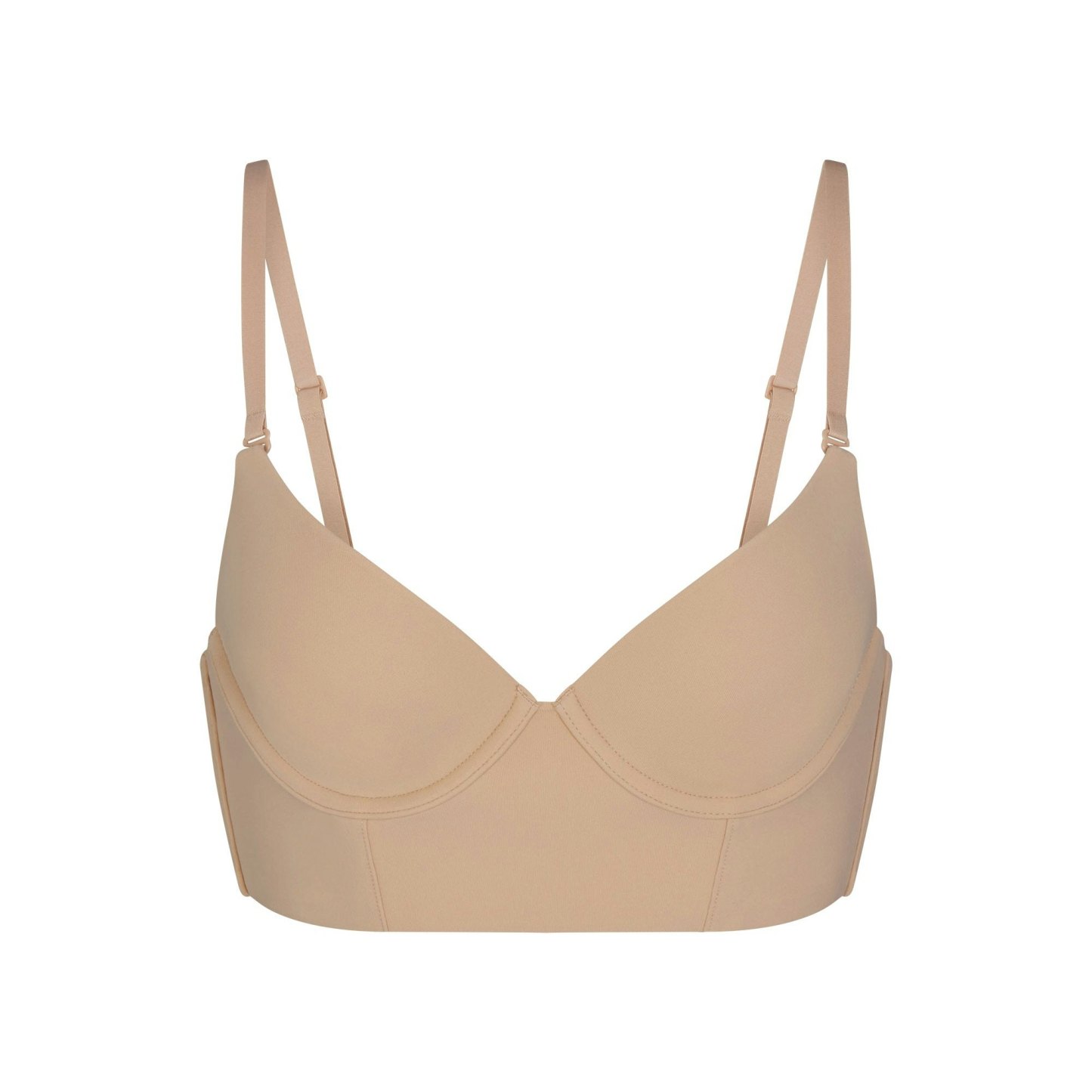 FITS EVERYBODY LOW BACK LONGLINE BRA - CLAY - image 10