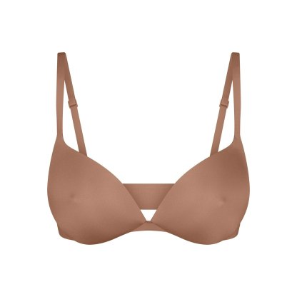 SKIMS ULTIMATE NIPPLE WIRELESS PUSH-UP BRA - SIENNA - image 16