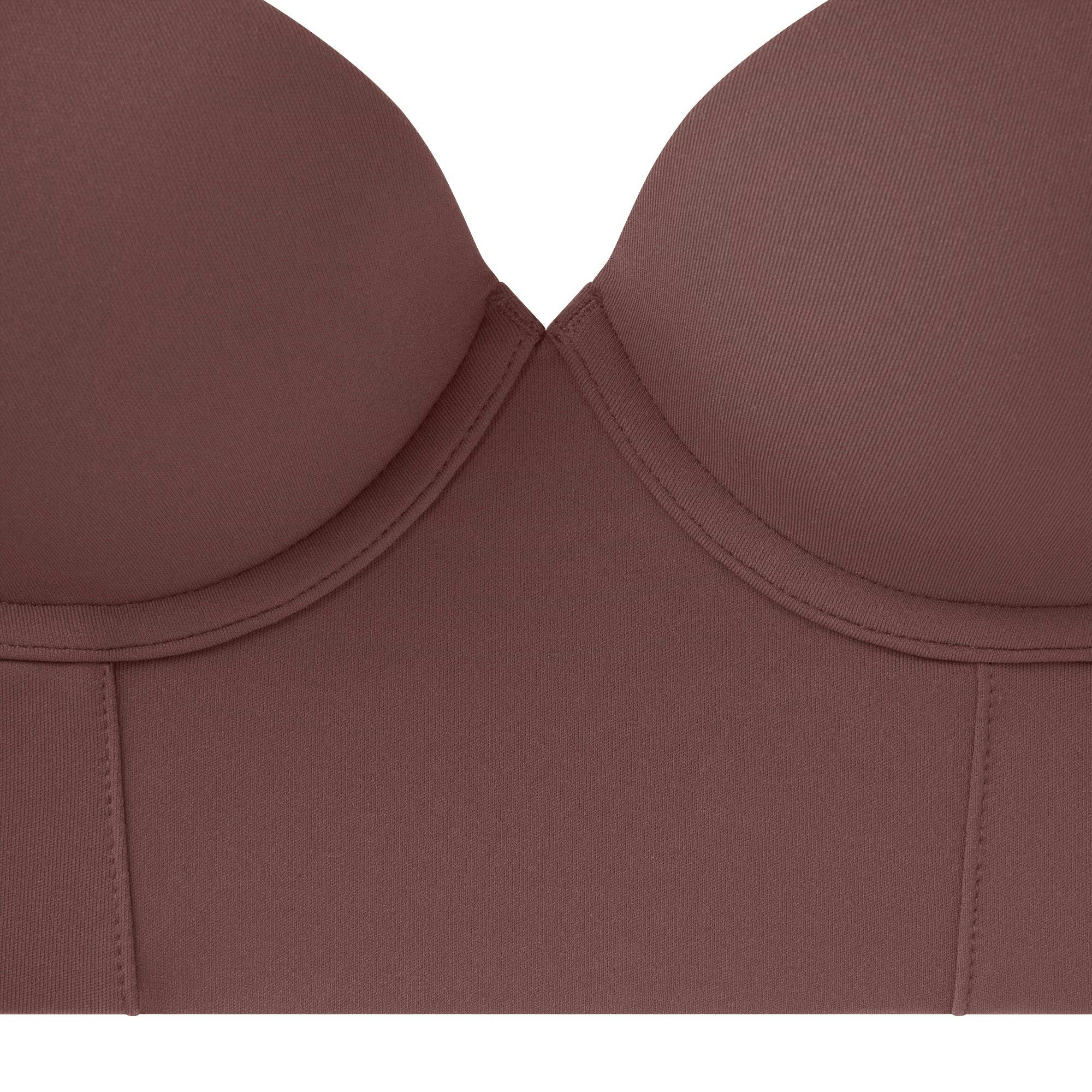 FITS EVERYBODY LOW BACK LONGLINE BRA - COCOA - image 28