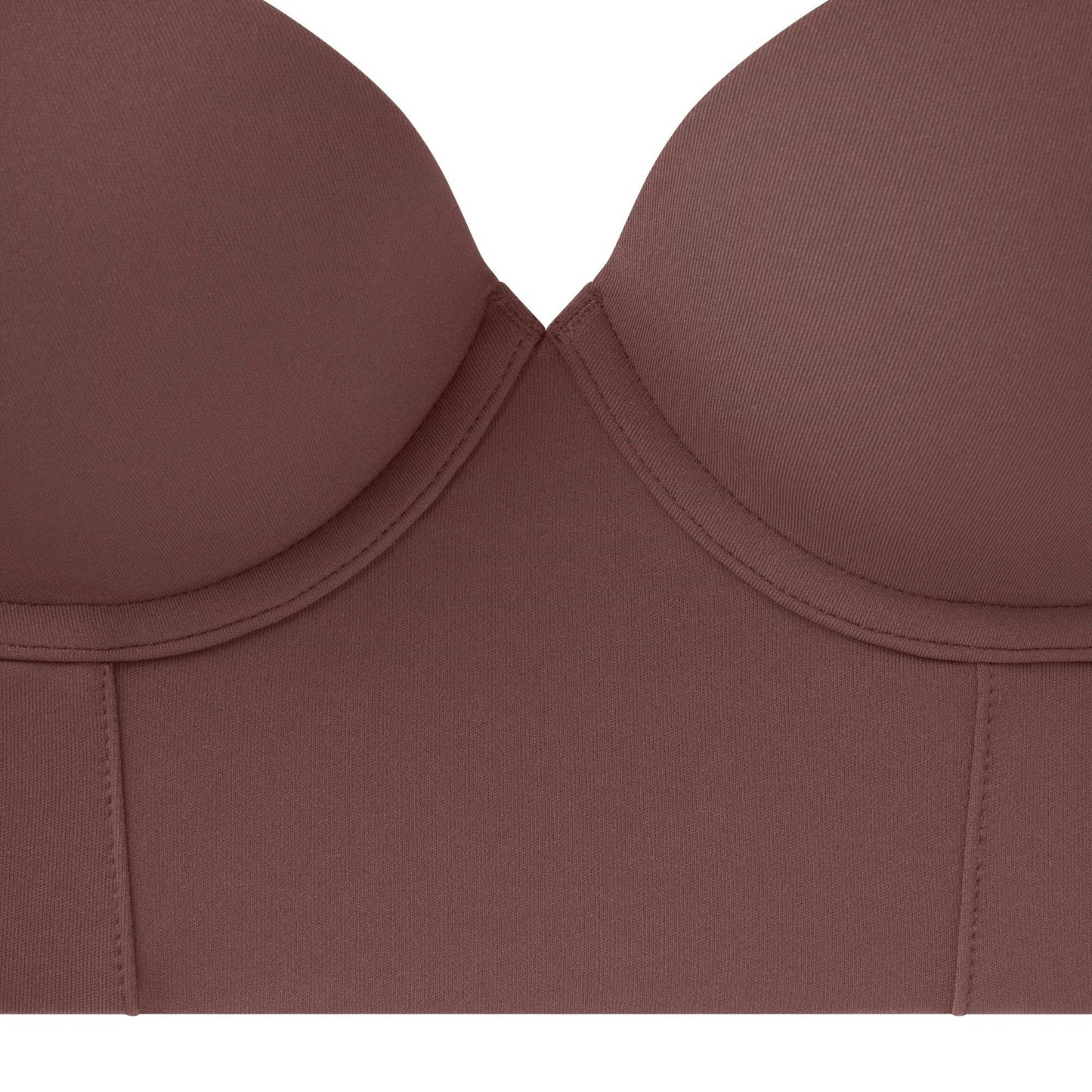 FITS EVERYBODY LOW BACK LONGLINE BRA - COCOA - image 28