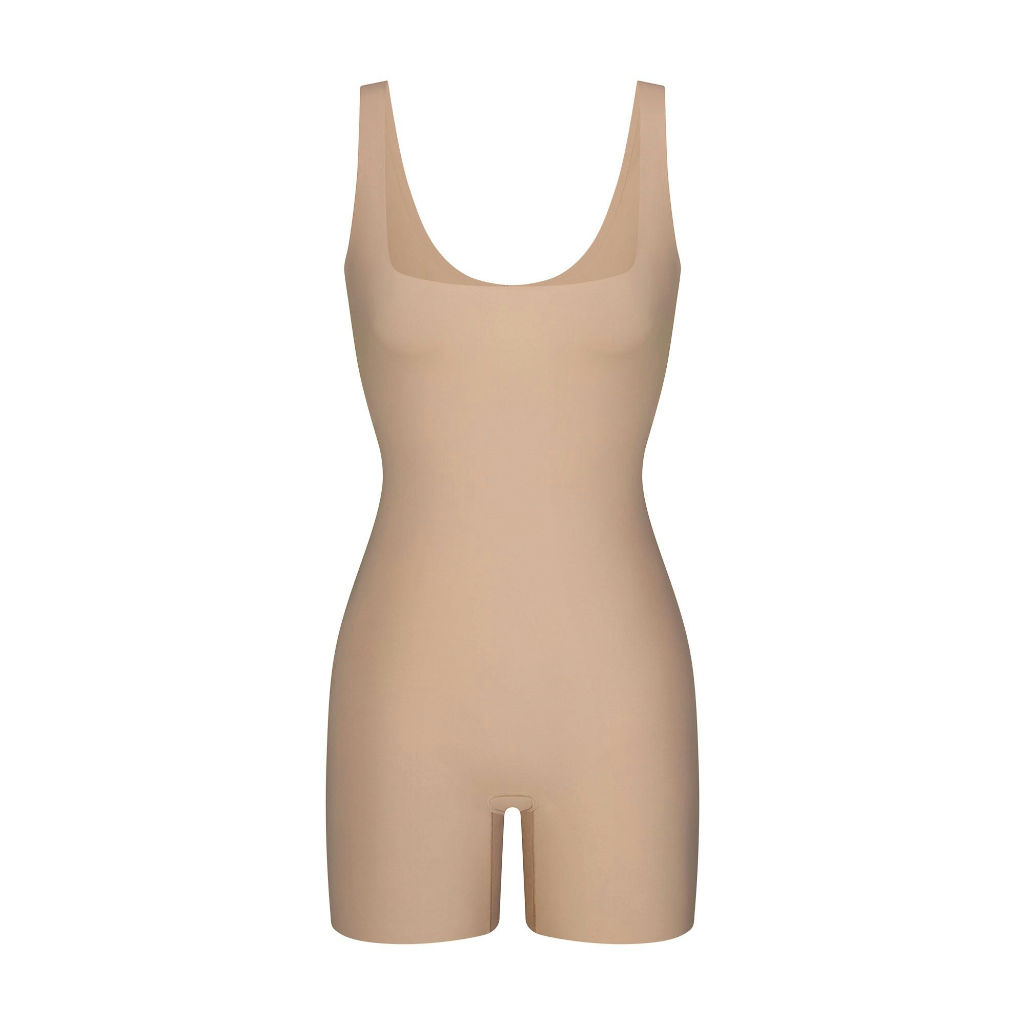 COOL SHAPEWEAR MID THIGH BODYSUIT - CLAY