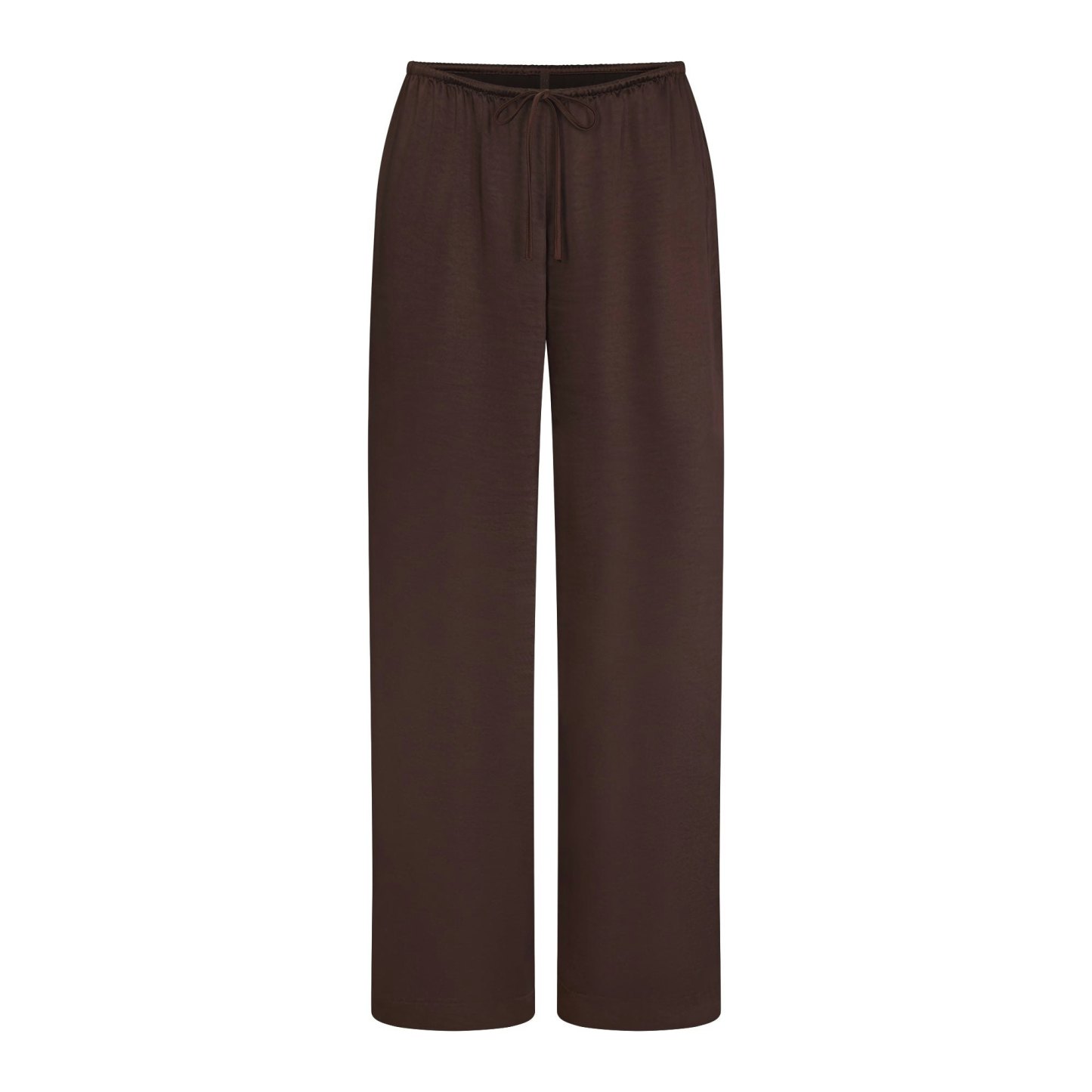 LIGHTWEIGHT SATIN STRAIGHT LEG PANT - ESPRESSO - image 11