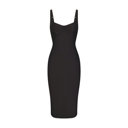 SKIMS BODY MIDI DRESS - ONYX - image 6