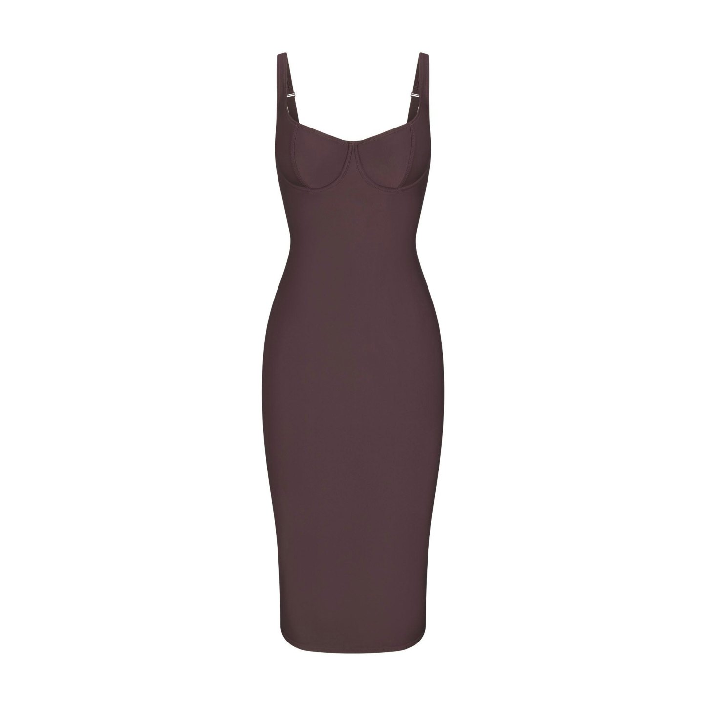 SKIMS BODY MIDI DRESS - RAISIN - image 12