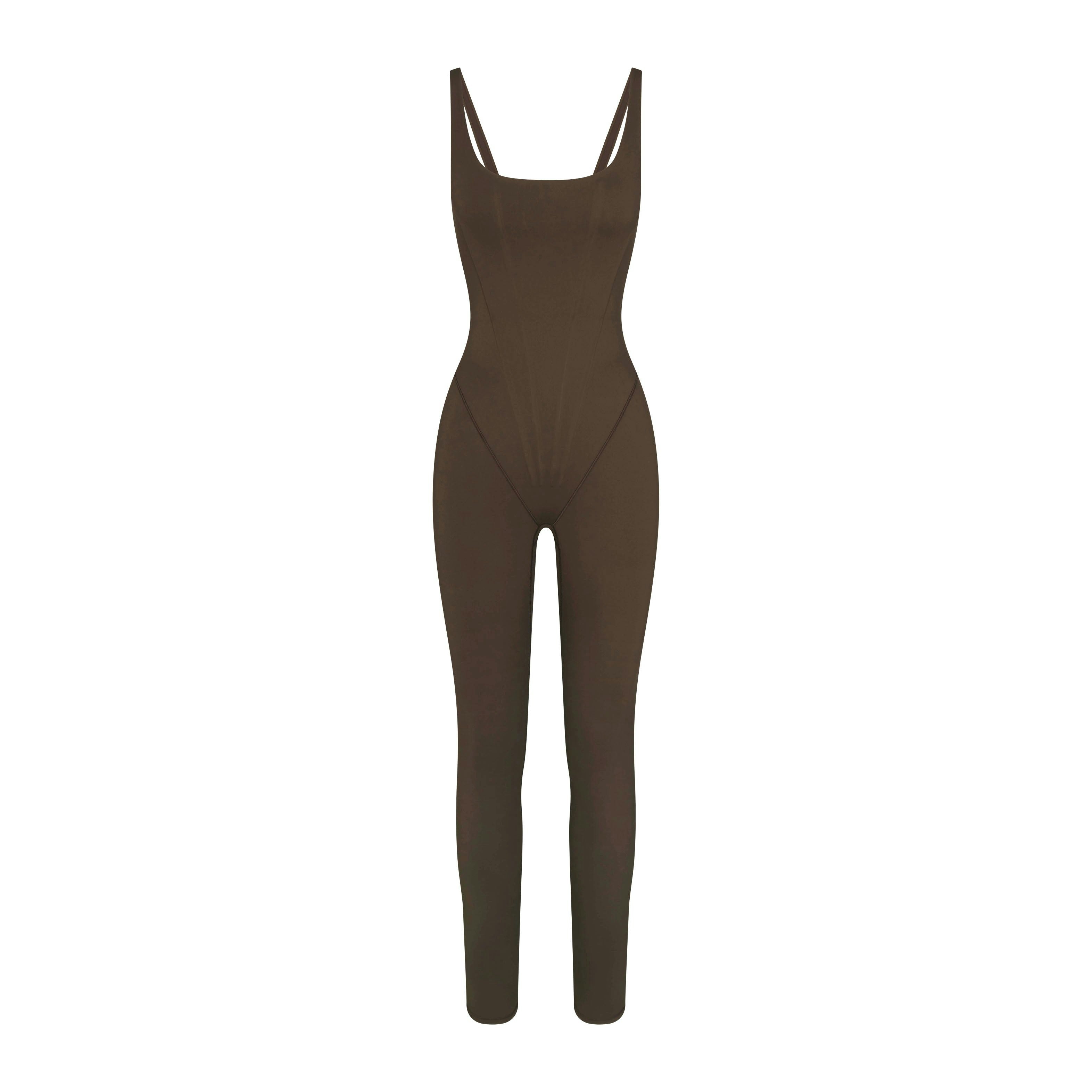 NikeSKIMS MATTE CORSET 29" ONE PIECE - DARK SEPIA - image 6