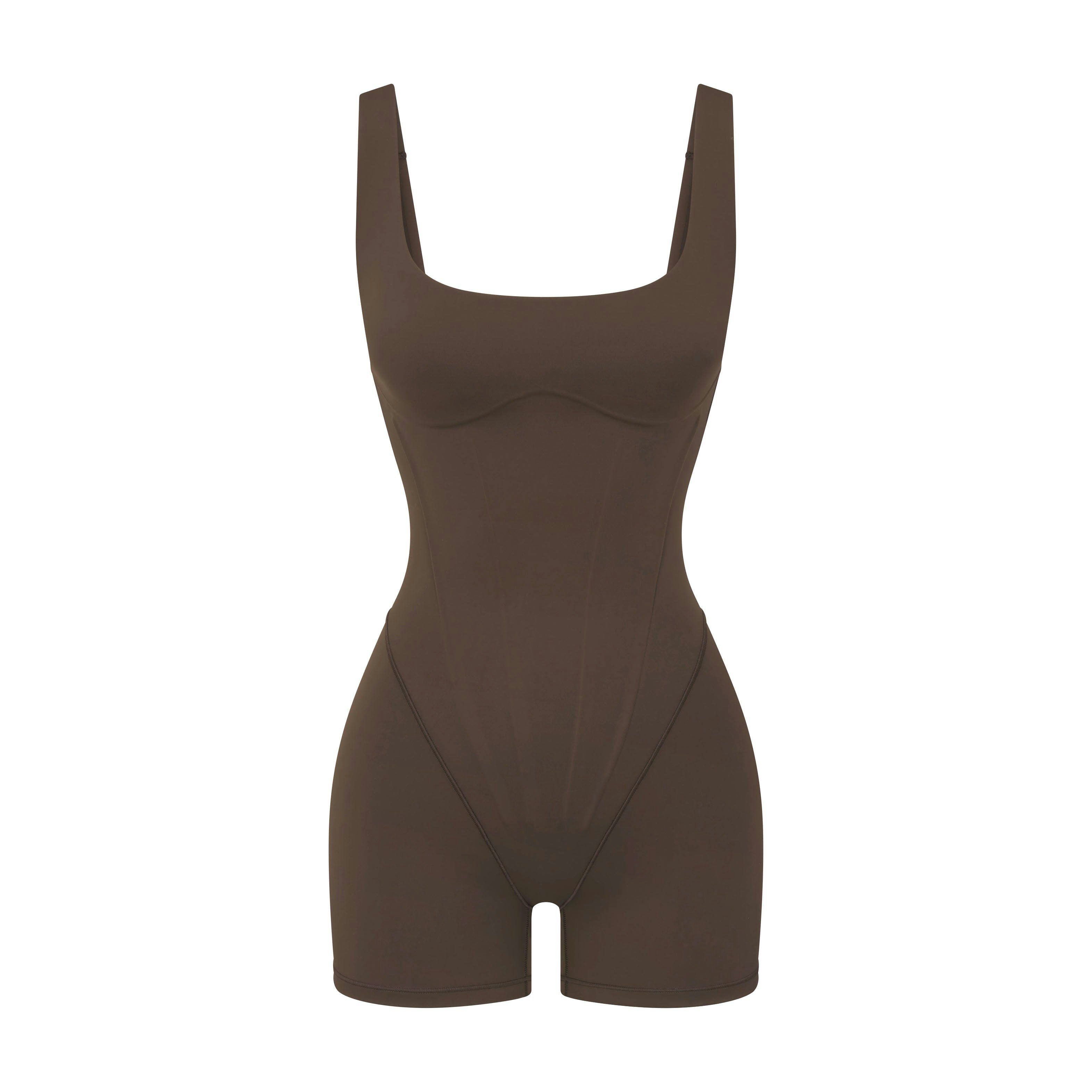 NikeSKIMS MATTE CORSET 2" ONE PIECE - DARK SEPIA - image 13