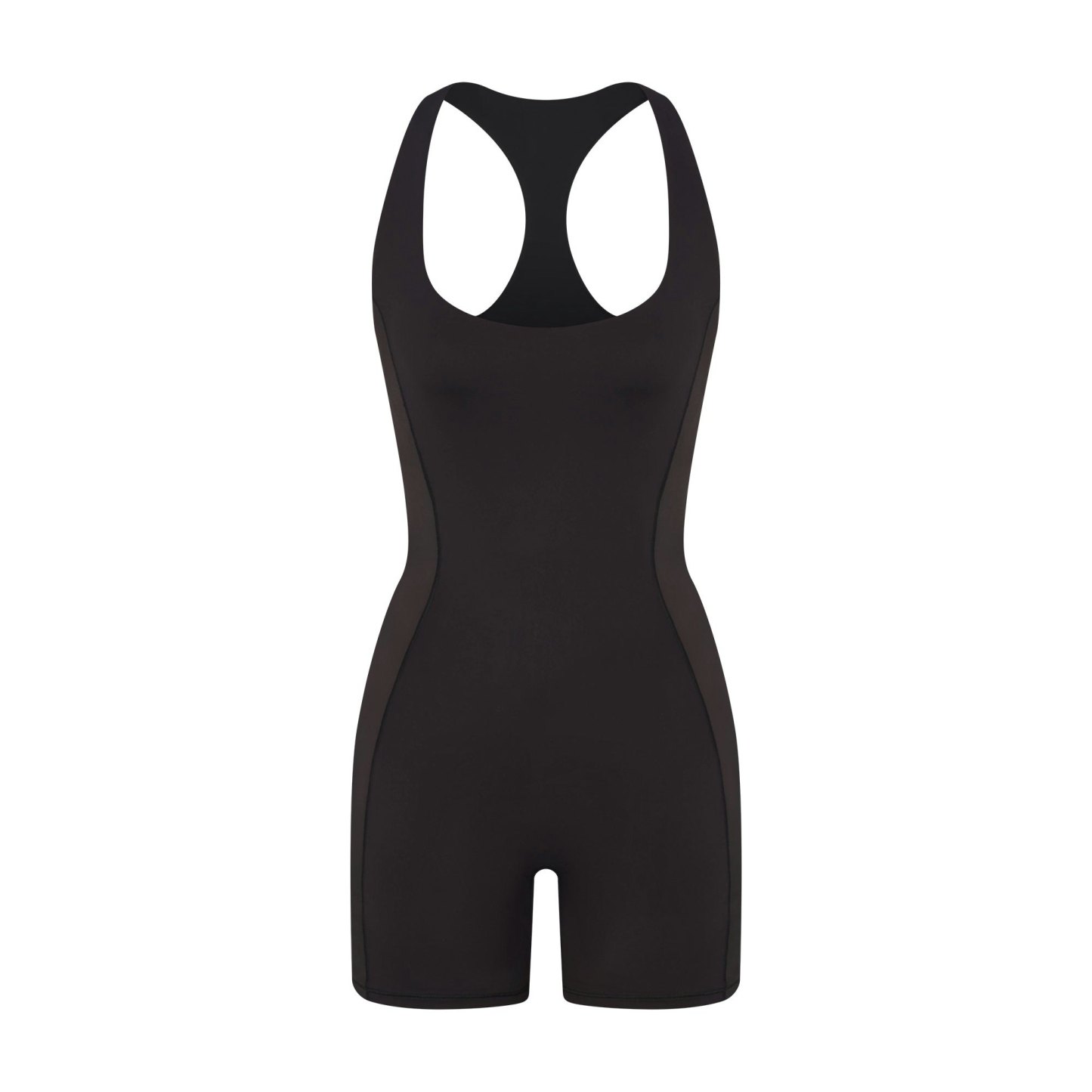 NikeSKIMS MATTE SHINE MIX RACERBACK 5" ONE PIECE - OBSIDIAN AND IGNEOUS - image 13