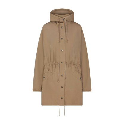 WOVEN COTTON OVERSIZED ANORAK - DESERT - image 12