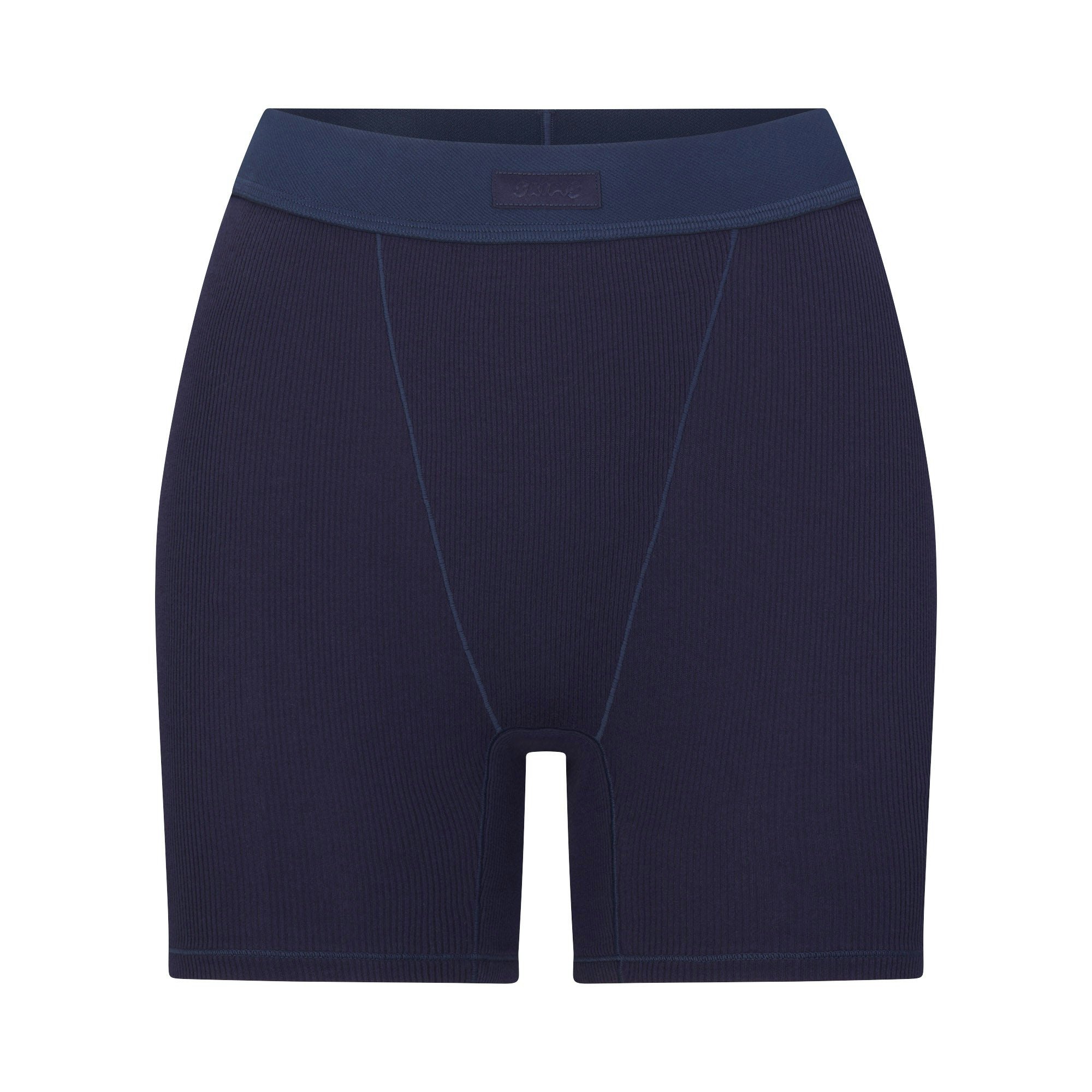 COTTON RIB BOXER - NAVY