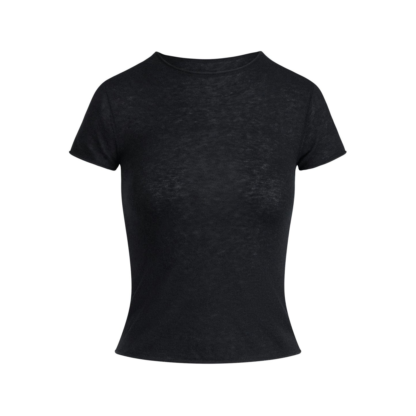 FEATHERWEIGHT CASHMERE TEE - ONYX - image 5
