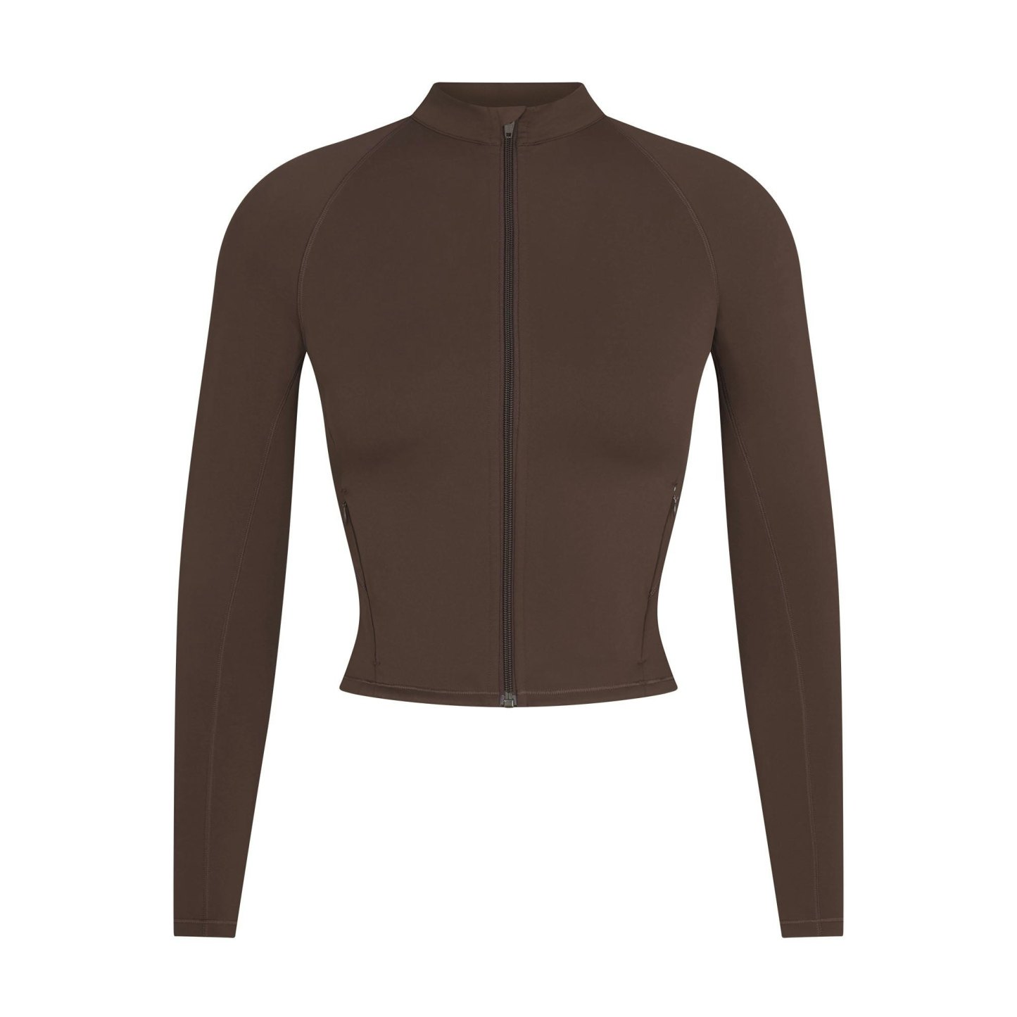 NikeSKIMS MATTE MOCK NECK FULL ZIP JACKET - DARK SEPIA - image 15