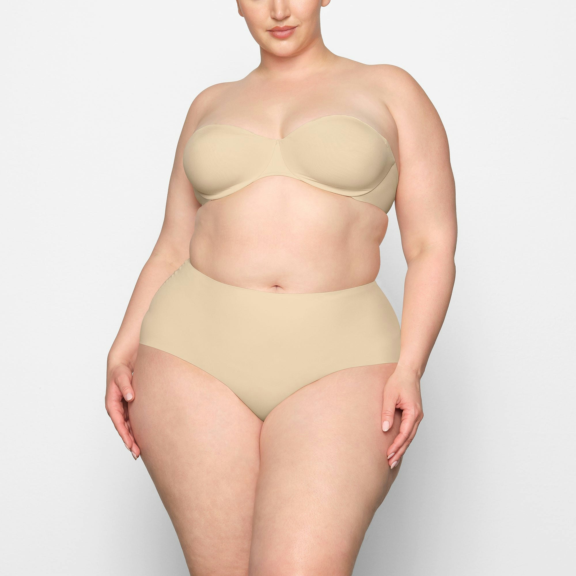 SMOOTHING INTIMATES HIGH-WAISTED BRIEF - SAND