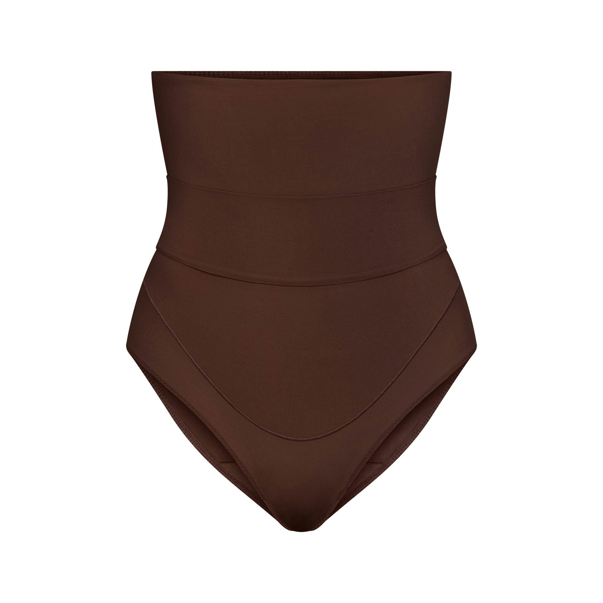 FITS EVERYBODY MATERNITY BANDED HIGH-WAISTED BRIEF - COCOA