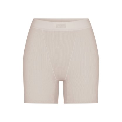 COTTON RIB BOXER - STONE