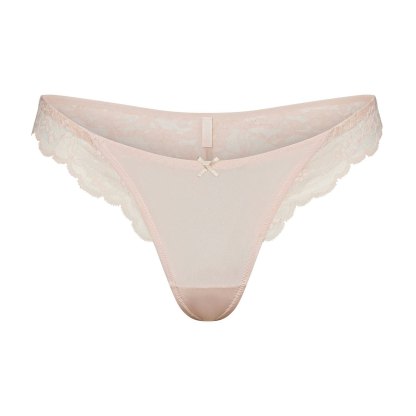 SKIMS LACE THONG - PRIMROSE