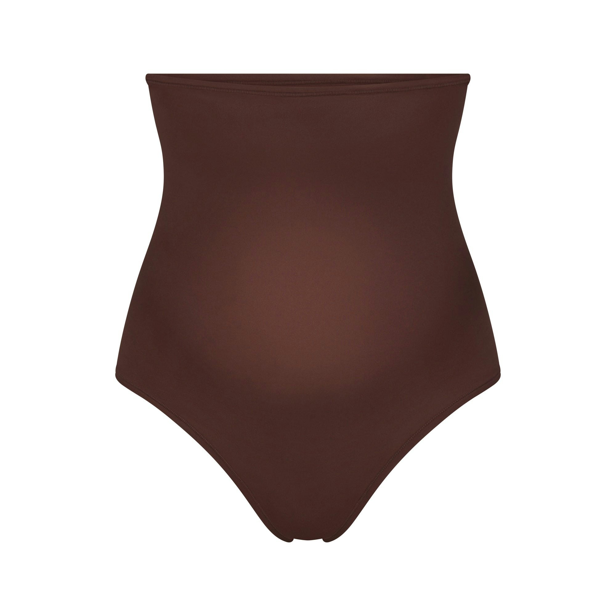FITS EVERYBODY MATERNITY HIGH-WAISTED THONG - COCOA
