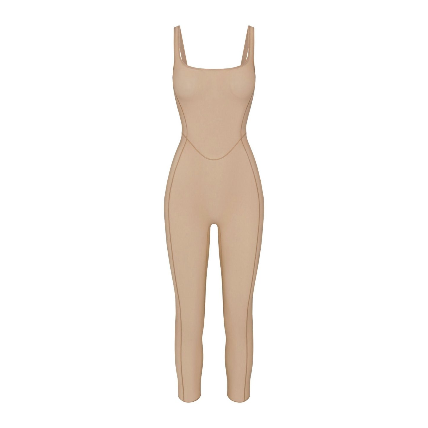 POWER MESH SHAPEWEAR CATSUIT - CLAY
