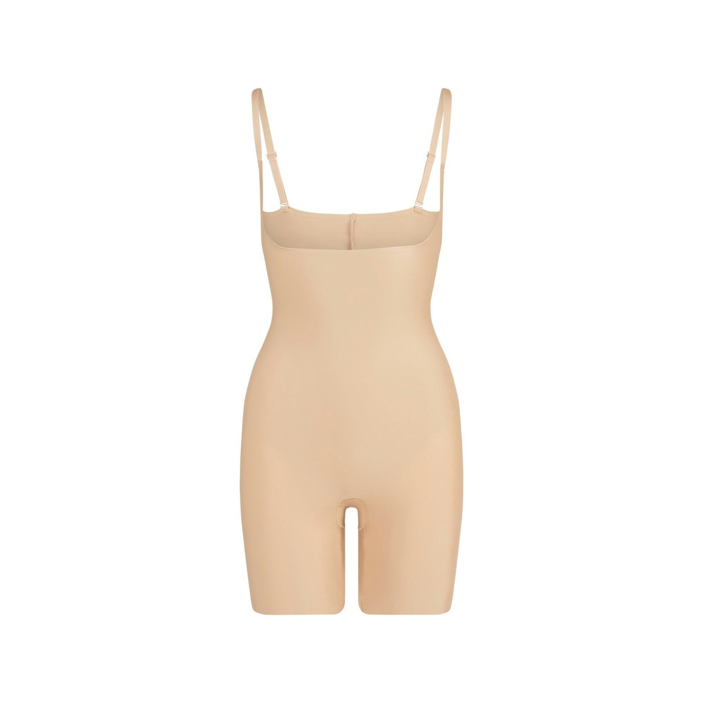 SKIMS BODY CORE SCULPT OPEN BUST MID THIGH BODYSUIT - CLAY