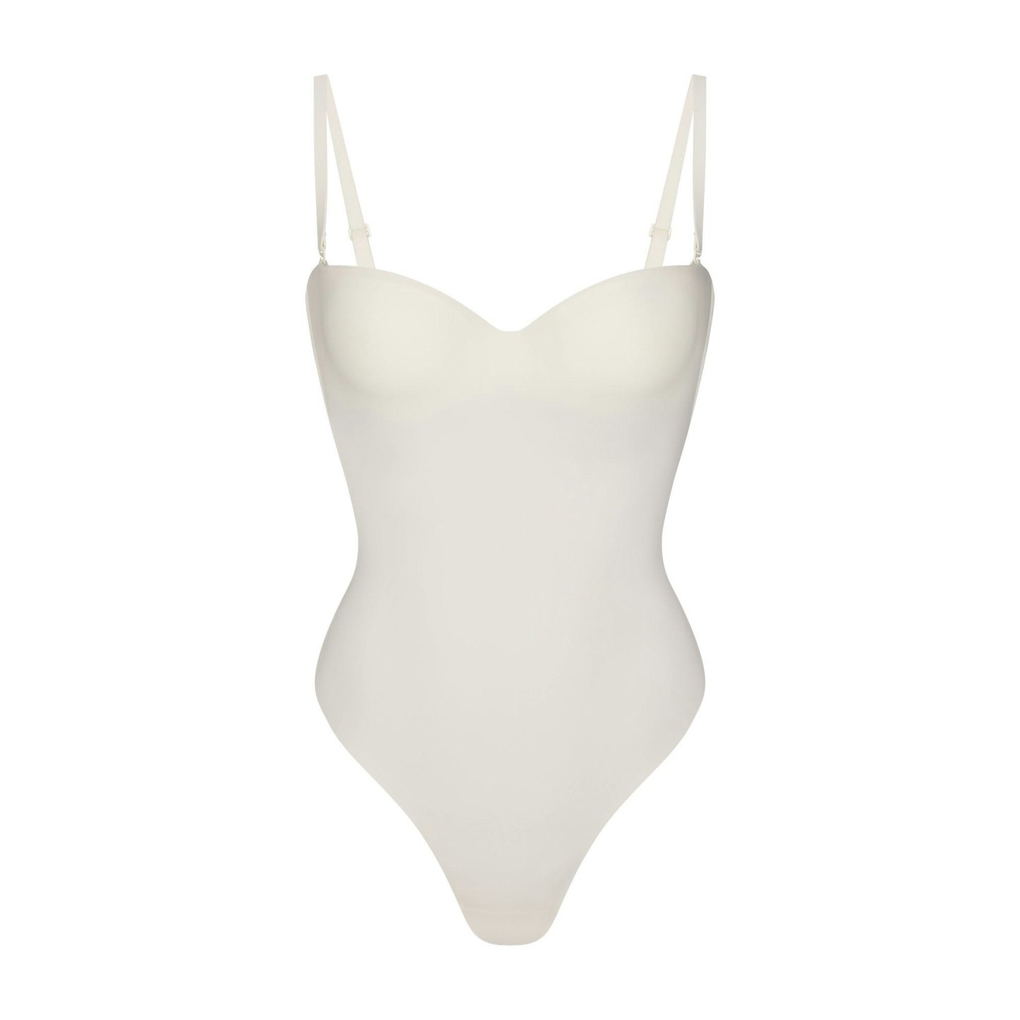 SKIMS BODY UNDERWIRE THONG BODYSUIT - IVORY