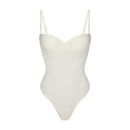 SKIMS BODY UNDERWIRE THONG BODYSUIT - IVORY