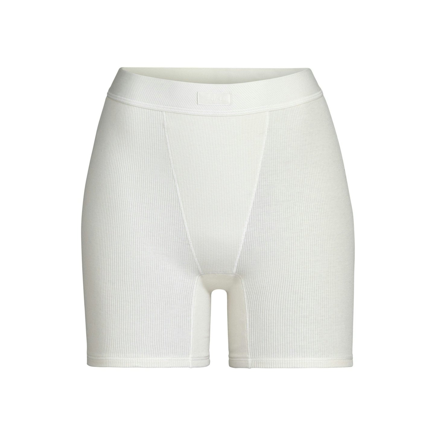 COTTON RIB BOXER - BONE