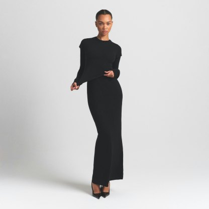 FEATHERWEIGHT CASHMERE TEE - ONYX - image 3