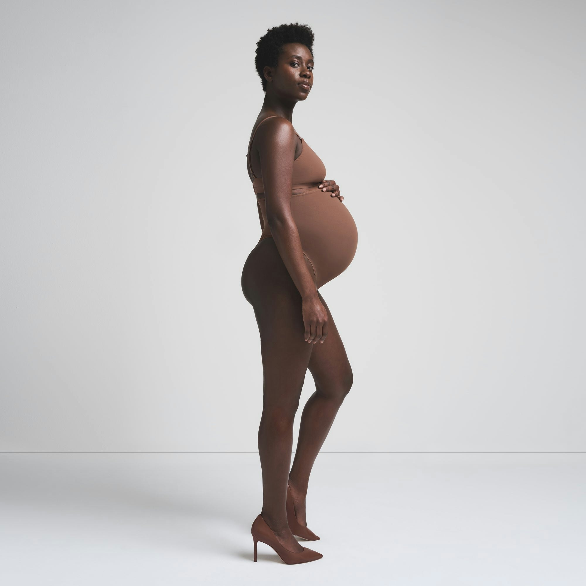 FITS EVERYBODY MATERNITY HIGH-WAISTED THONG - JASPER