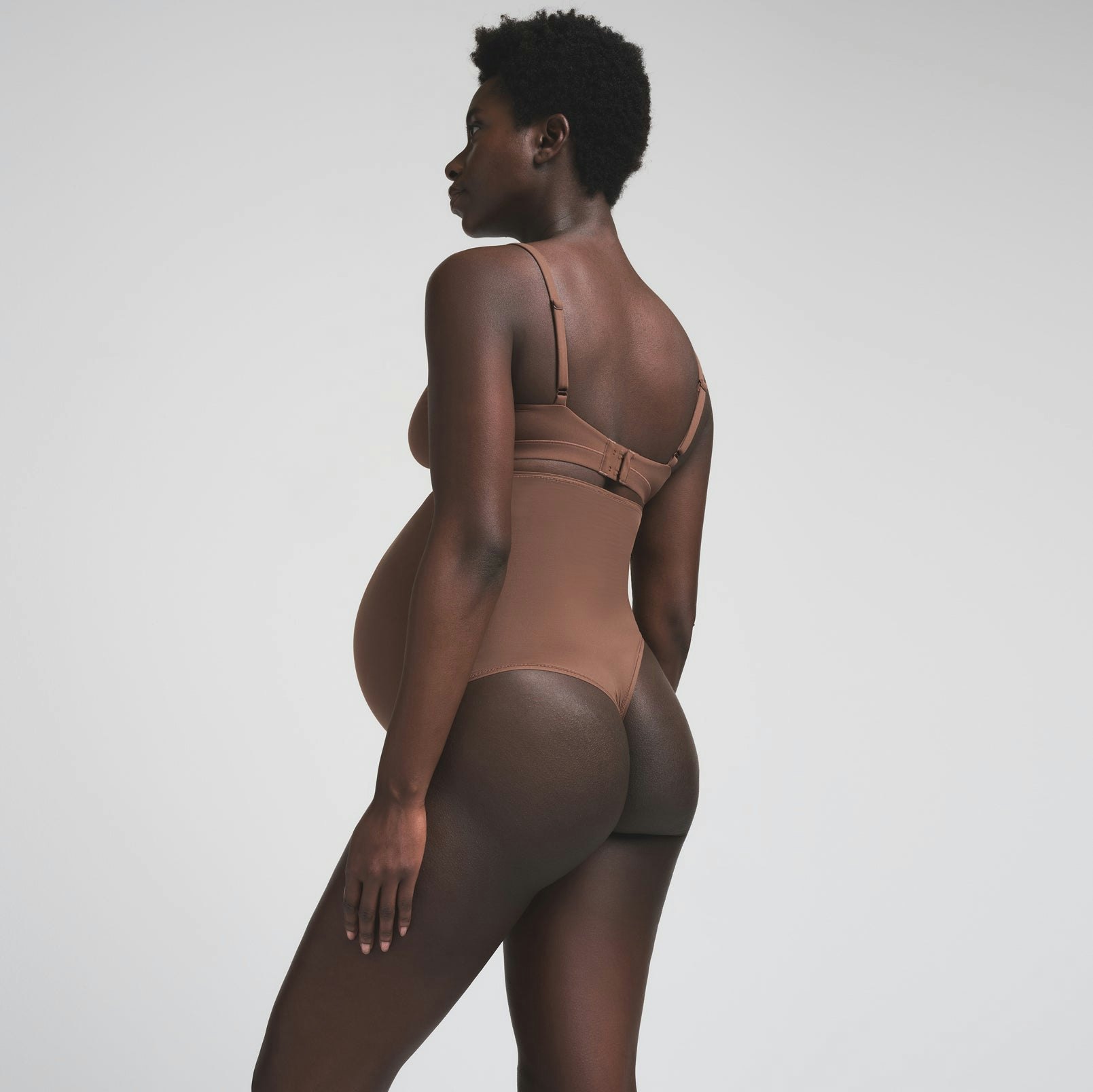 FITS EVERYBODY MATERNITY HIGH-WAISTED THONG - JASPER