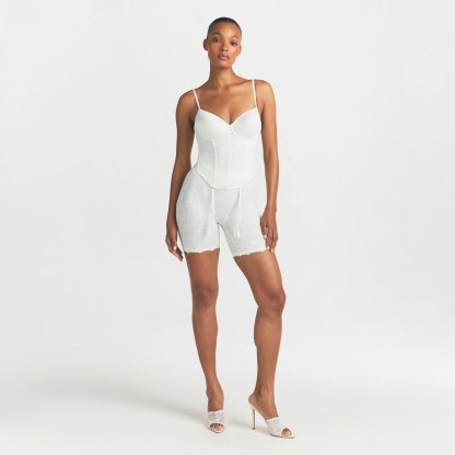 LACE SHAPEWEAR CORSET - IVORY
