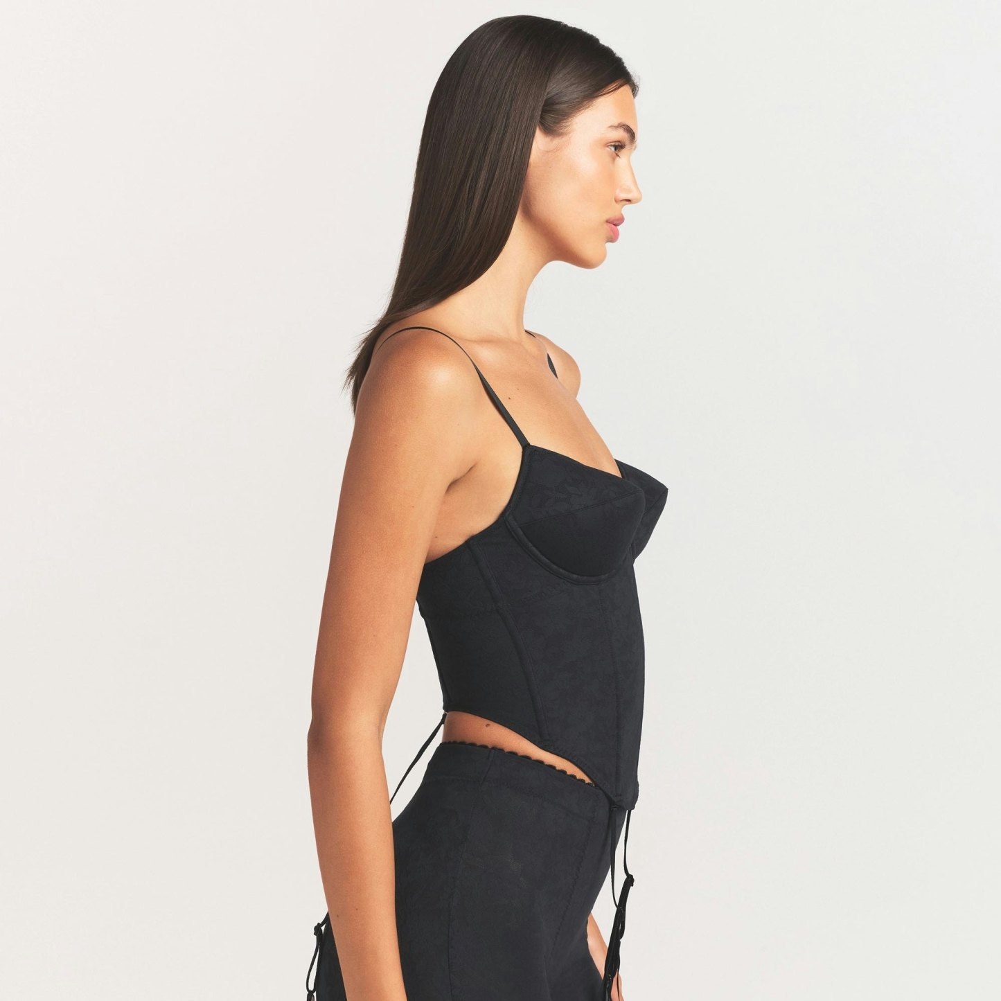 LACE SHAPEWEAR CORSET - ONYX
