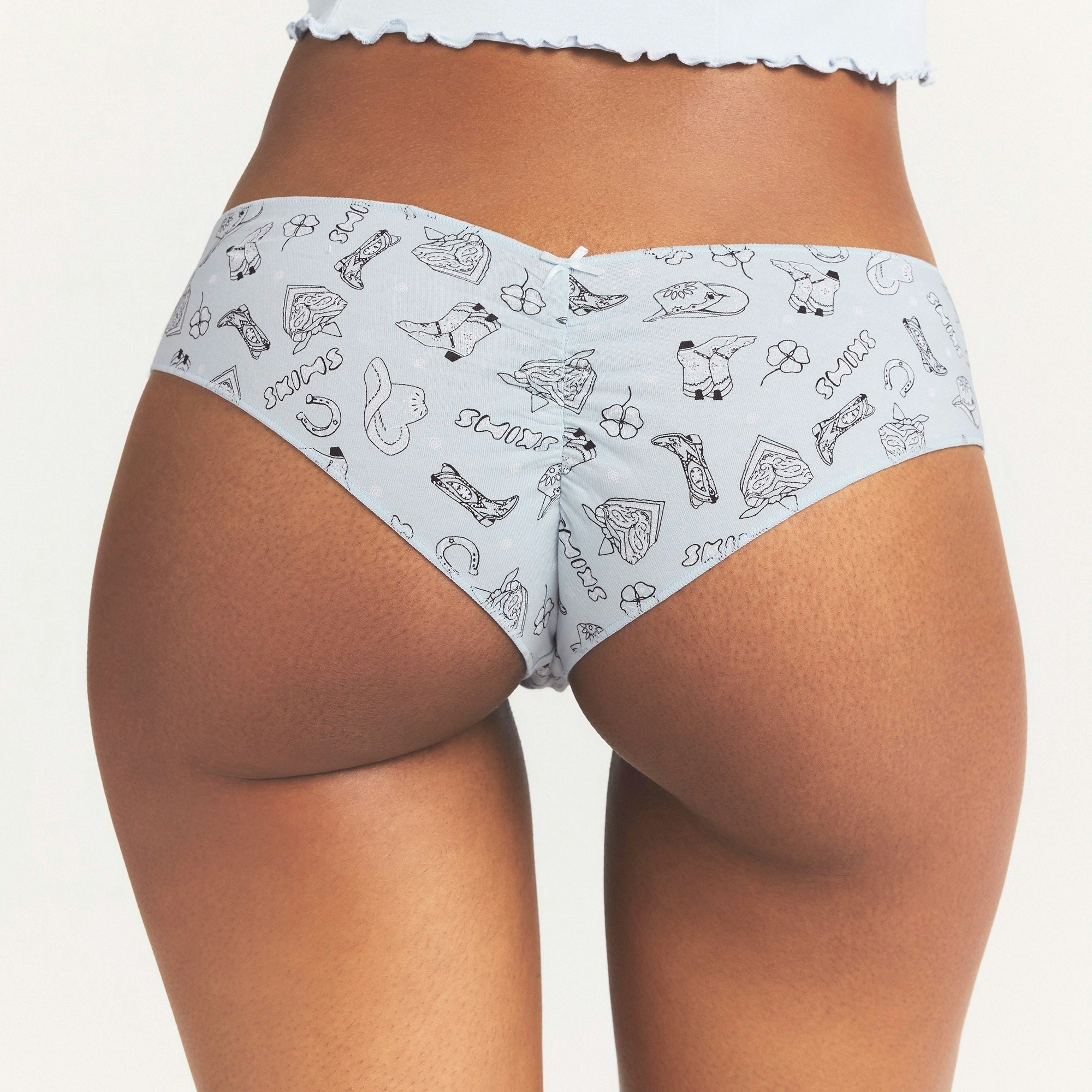 LIGHTWEIGHT COTTON RUCHED BACK HIPSTER 10-PACK - DAINTY FLORAL MULTI