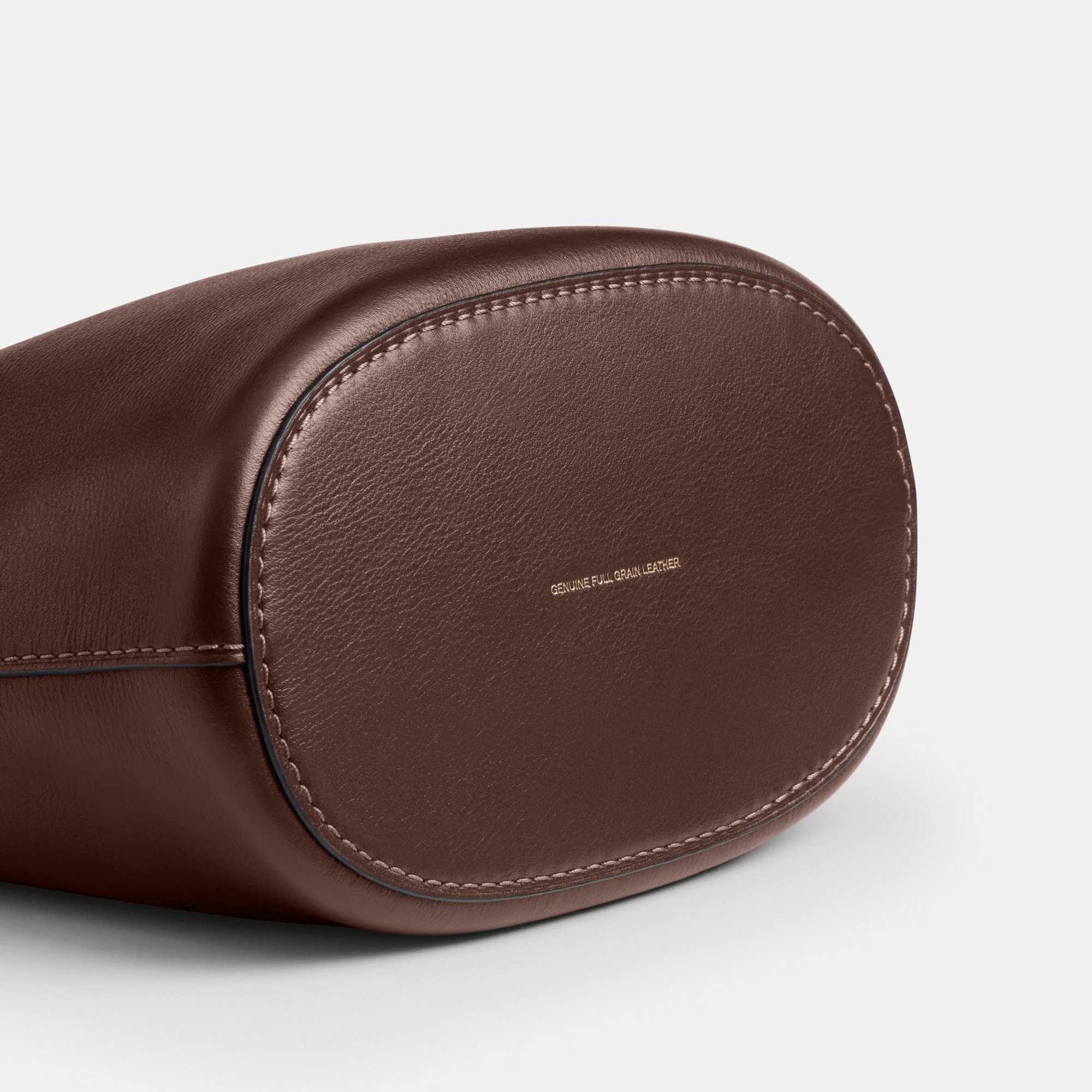 COACH®,Bleecker Bucket Bag 21,Leather,Bucket,Adjustable,Compact,Removable Pouch,Gold Metal,Casual,Brown,Outsole View