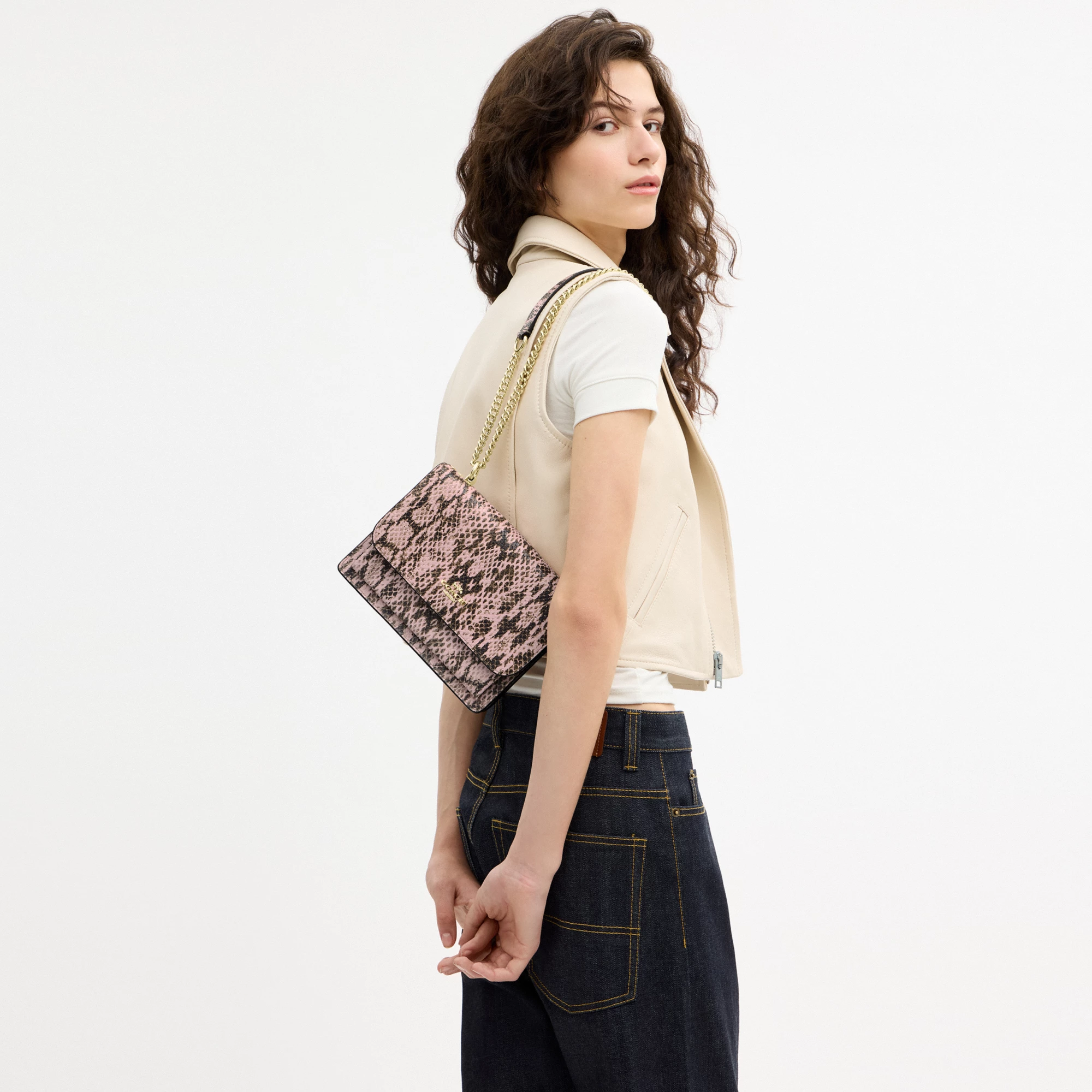 COACH®,Klare Crossbody Bag,Pink,Detail View