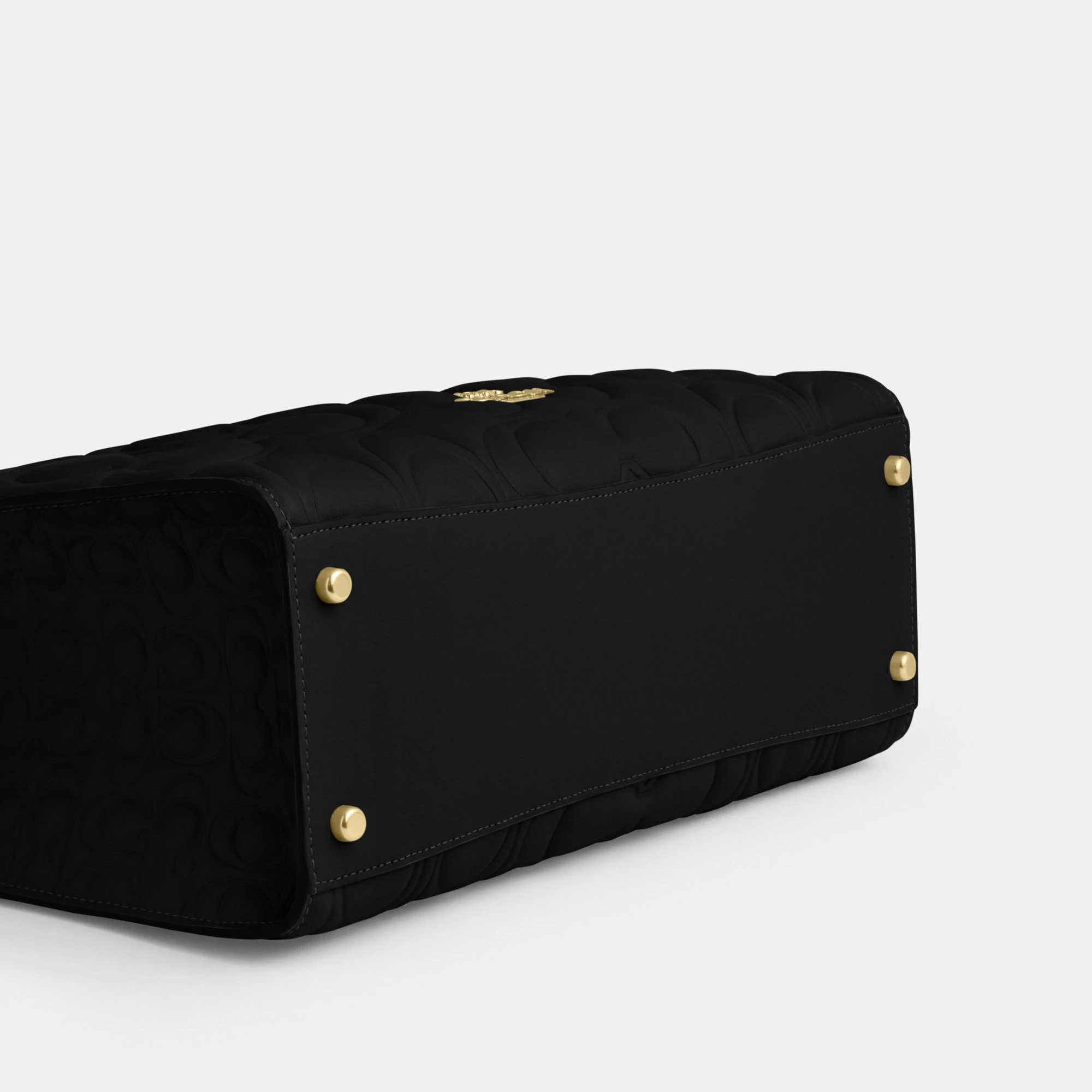 Maggie Tote Bag In Signature Leather - IMBLK - view 7