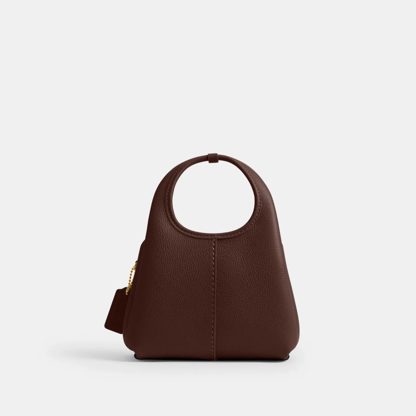 COACH®,Lana Shoulder Bag 19,Leather,Crossbody,Metal,Logo,Shoulder Guard,Brass,Casual,Brown,Back View