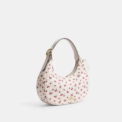 COACH®,Emily Shoulder Bag With Cherry Print,,Angle View