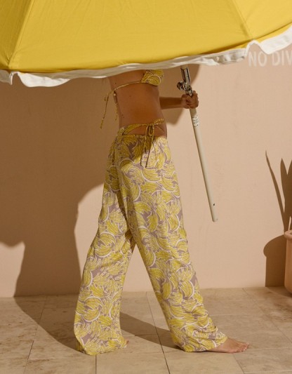 Aerie Satin Pant - Pebble