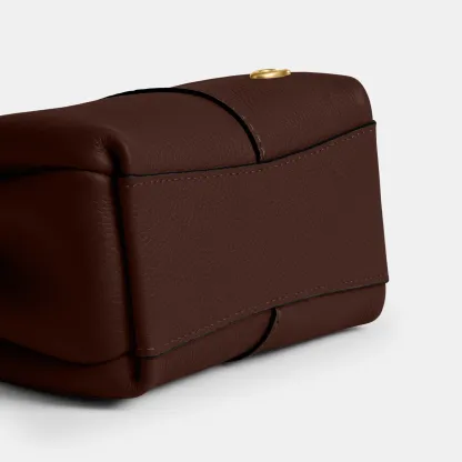 COACH®,Lana Shoulder Bag 19,Leather,Crossbody,Metal,Logo,Shoulder Guard,Brass,Casual,Brown,Outsole View