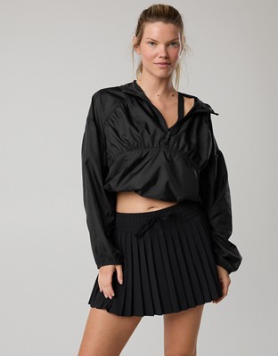 OFFLINE By Aerie Pleated Mini Skort - True Black