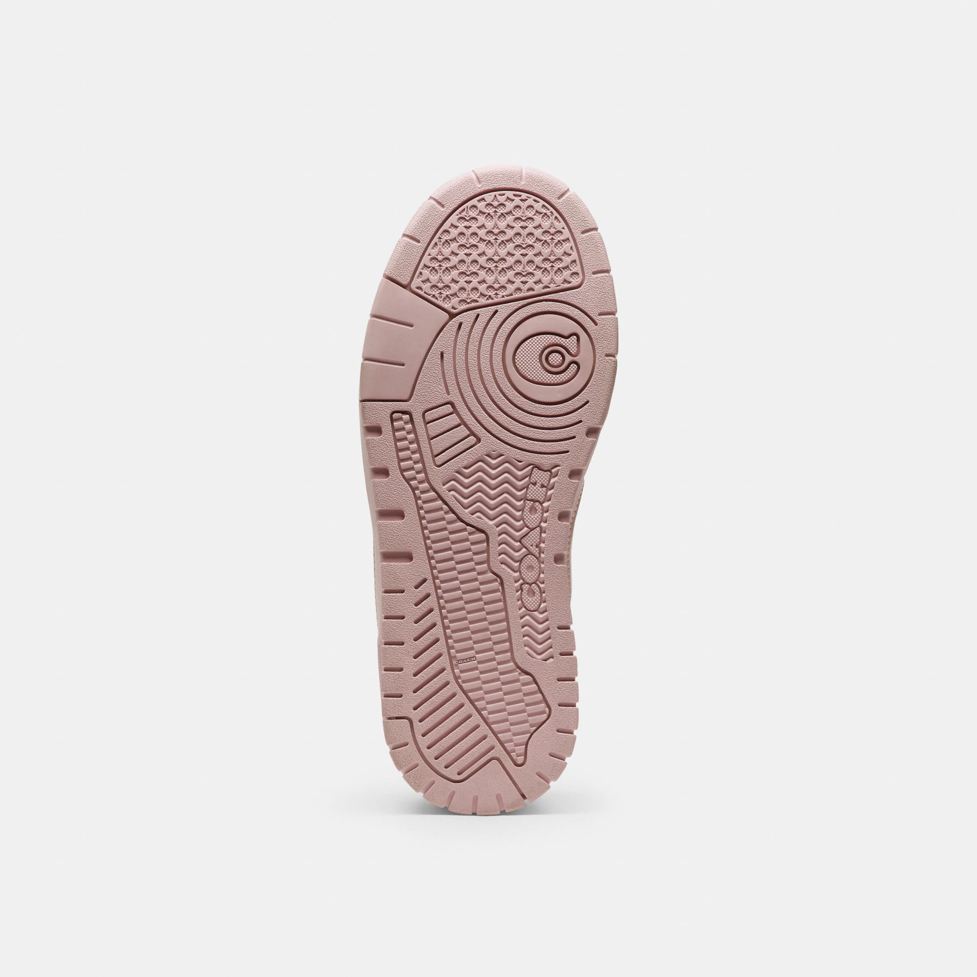 COACH®,Soho Sneaker With Signature Jacquard Canvas,Rubber,Cotton,Recycled Polyester,Polyester,Leather,EVA,Casual,Low Top,F...,Blush,Outsole View