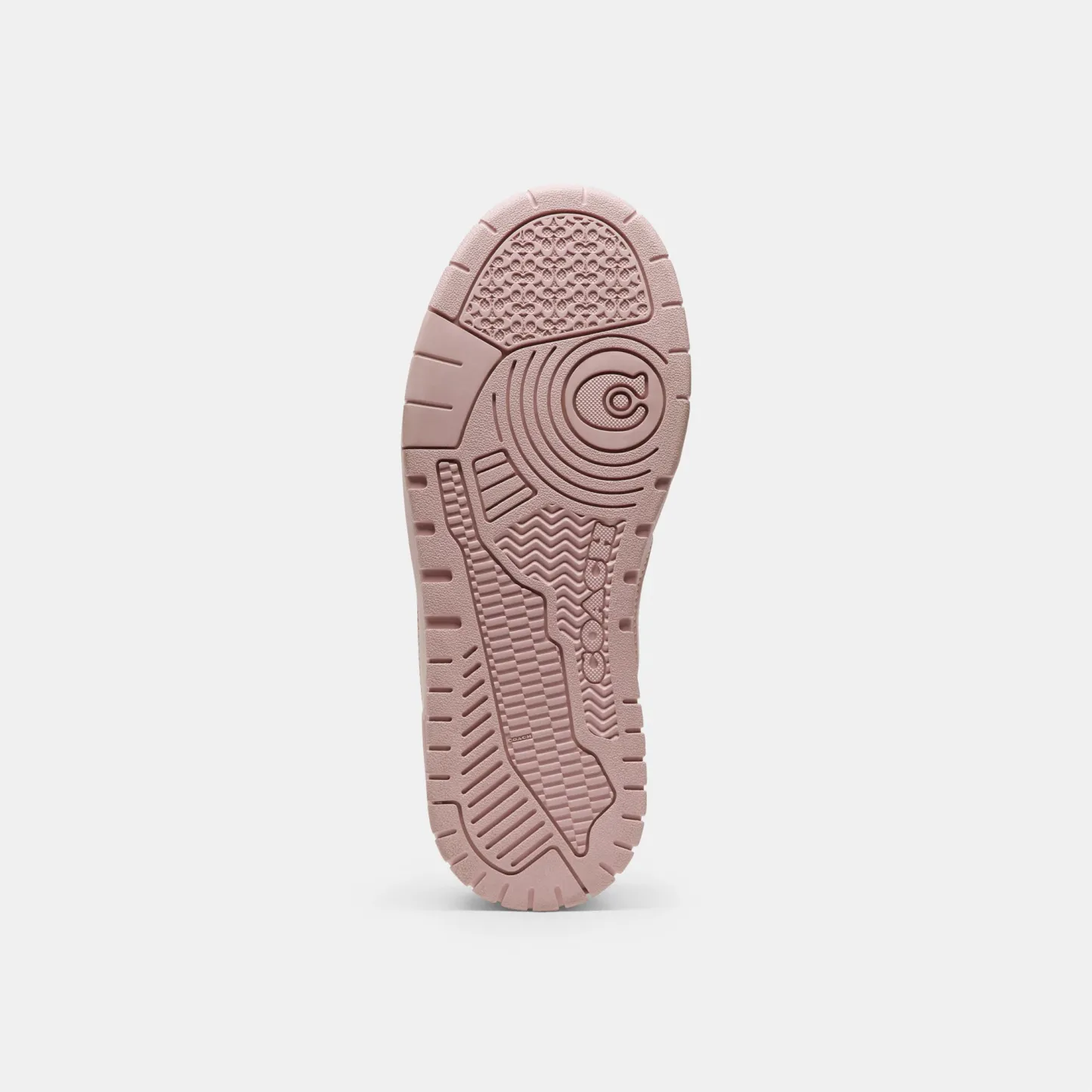COACH®,Soho Sneaker With Signature Jacquard Canvas,Rubber,Cotton,Recycled Polyester,Polyester,Leather,EVA,Casual,Low Top,F...,Blush,Outsole View