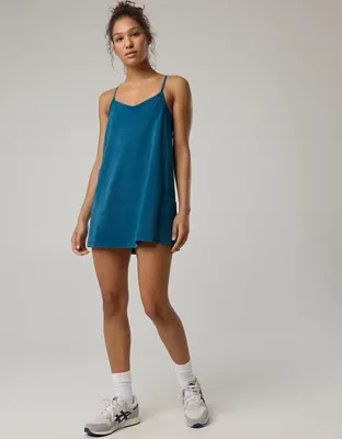 OFFLINE By Aerie OG Cotton Racerback Mini Dress - Twilight Blue