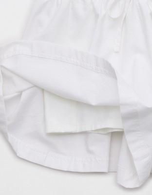 OFFLINE By Aerie Oxford Flowy Short - White