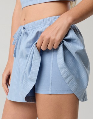 OFFLINE By Aerie Oxford Flowy Short - Monaco Blue