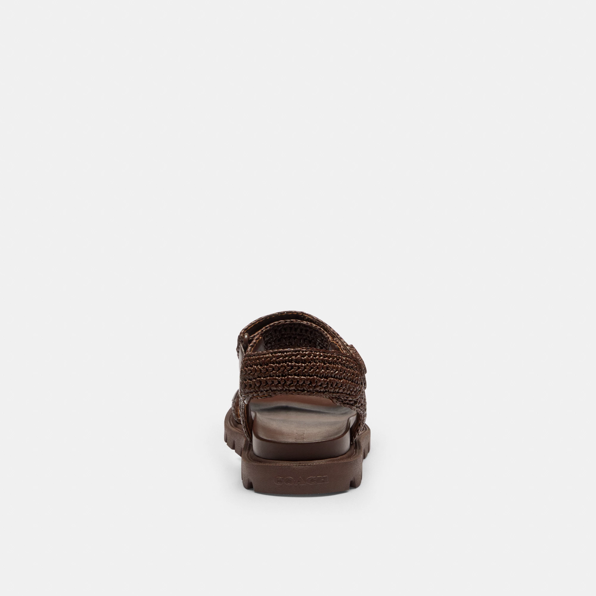 COACH®,Brynn Raffia Sandal,,Alternate View