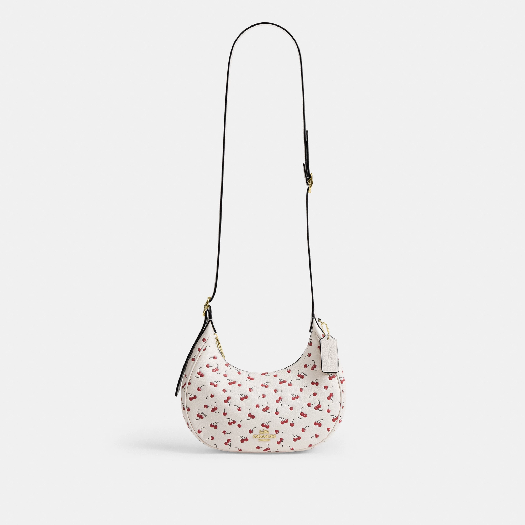 COACH®,Emily Shoulder Bag With Cherry Print,