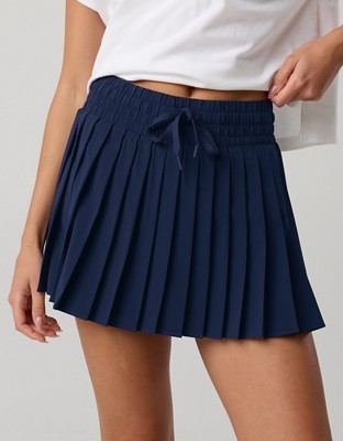 OFFLINE By Aerie Pleated Mini Skort - Royal Navy