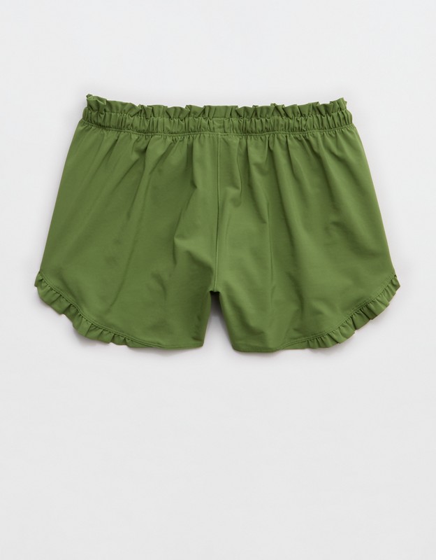 OFFLINE By Aerie 2" Ruffle Hot Stuff Short - Olive Moss